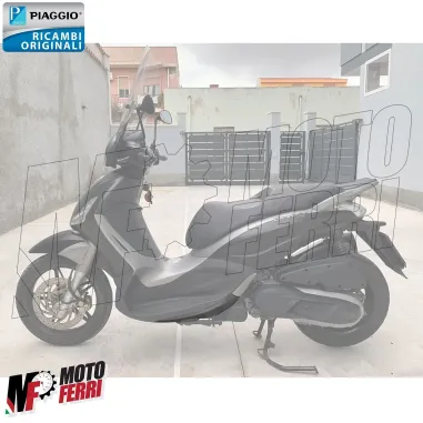 MF6962 Spoiler Sottopedana Sinistro Grigio Piaggio Beverly 125 300 350 2011/2020