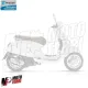 MF6972 Sportello Cassetto Bianco Originale Vespa Primavera / Sprint 50 125 150