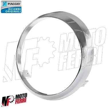MF6974 Cornice Cromata con Tettuccio Faro Anteriore Vespa Primavera 50 125 150