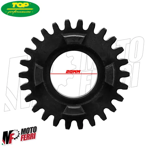 MF6977 Ingranaggio Cambio 6 Marcia Z26 Minarelli AM6 Seconda 2 Serie Albero 20mm