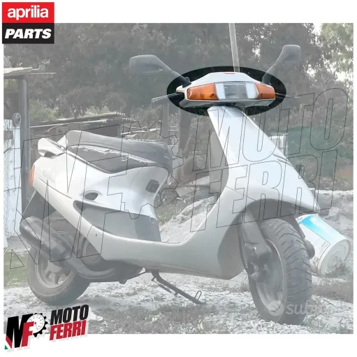 MF6980 Coprimanubrio Anteriore Grigio Originale Aprilia Amico 50 1996 1997 1998