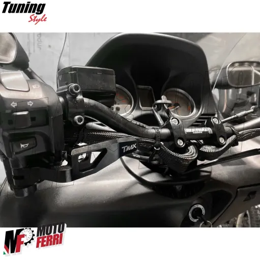 MF6981 Leva Freno a Mano TMax 500 530 560 mod 2001/2024 in Alluminio CNC Nero