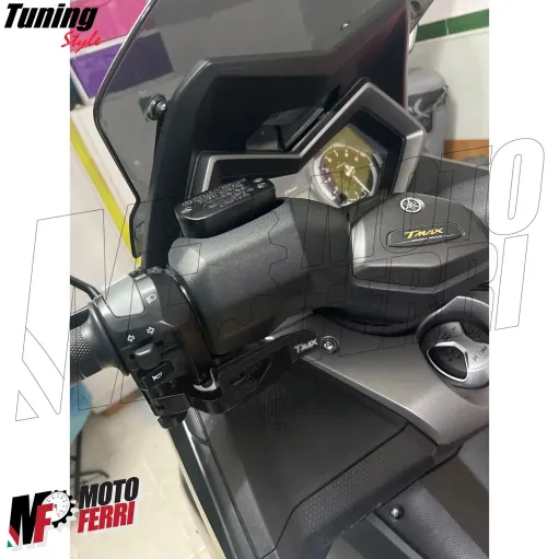 MF6981 Leva Freno a Mano TMax 500 530 560 mod 2001/2024 in Alluminio CNC Nero