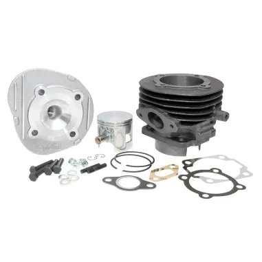 Kit Cilindro Polini DM 55 in ghisa 102 CC Vespa Ape 50 Special L R N PK HP S XL con Testa Racing