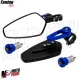 MF7001 Specchietti Bar End Blu da Manubrio Sport Pro Universale Moto Scooter
