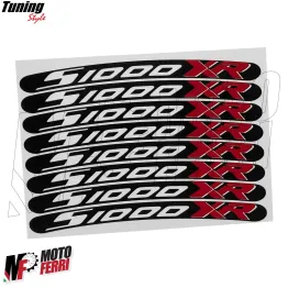 MF7008 Kit 8 Adesivi BMW S1000XR per Cerchi Ruote Profili Decalcomanie 2