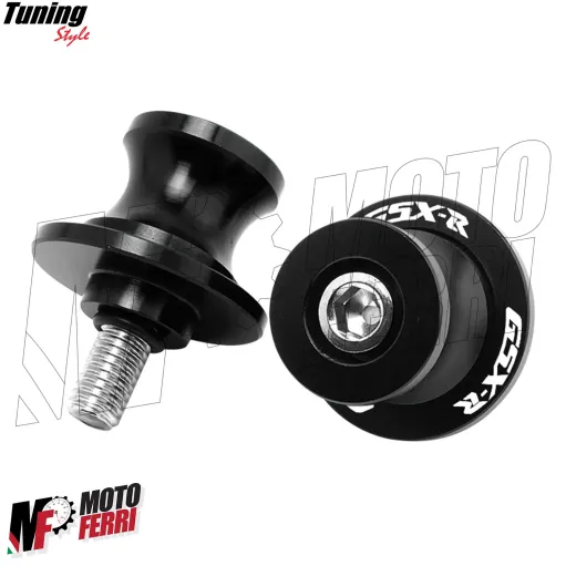 MF6872 Nottolini Suzuki GSX-R 600 750 1000 Supporti Cavalletto Posteriore Nero