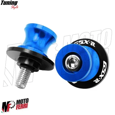 MF6872 Nottolini Suzuki GSX-R 600 750 1000 Supporti Cavalletto Posteriore Blu