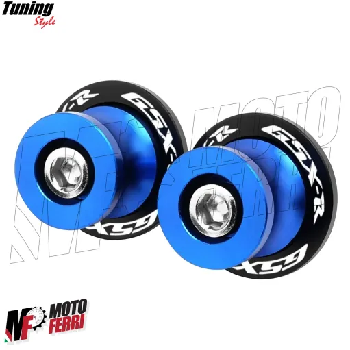 MF6872 Nottolini Suzuki GSX-R 600 750 1000 Supporti Cavalletto Posteriore Blu