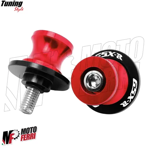 MF7016 Nottolini Suzuki GSX-R 600 750 1000 Supporti Cavalletto Posteriore Rosso