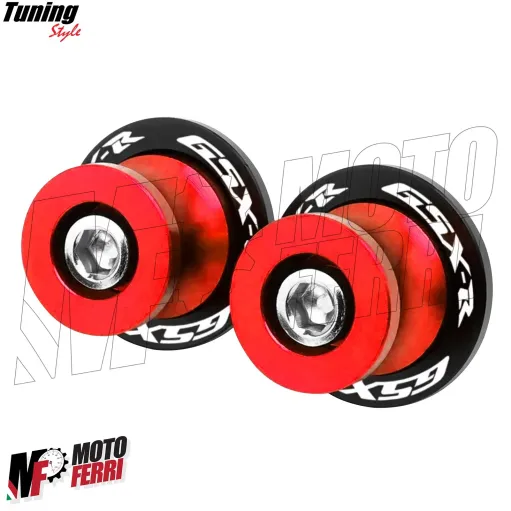 MF6872 Nottolini Suzuki GSX-R 600 750 1000 Supporti Cavalletto Posteriore Rosso