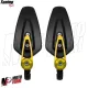MF7017 Specchietti Bar End Oro Gold da Manubrio SportPro Universale Moto Scooter