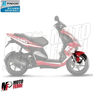MF7018 Parafango Anteriore Originale Piaggio NRG Power / Purejet 50 Rosso Dragon