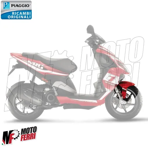 MF7018 Parafango Anteriore Originale Piaggio NRG Power / Purejet 50 Rosso Dragon