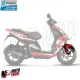 MF7018 Parafango Anteriore Originale Piaggio NRG Power / Purejet 50 Rosso Dragon