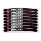MF7019 Kit Adesivi Ducati Corse per Profili Cerchi Monster Panigale Multistrada