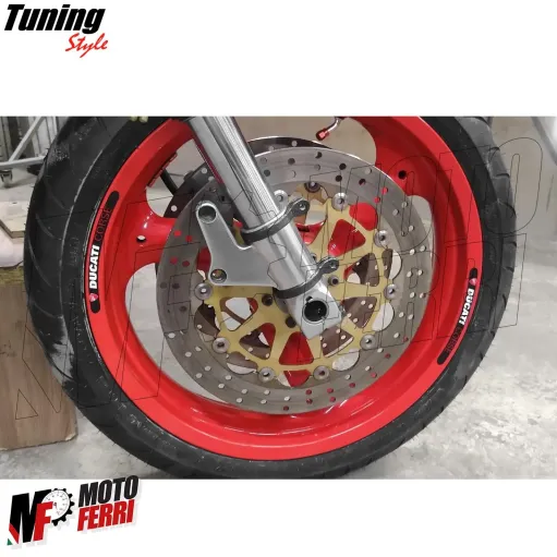 MF7019 Kit Adesivi Ducati Corse per Profili Cerchi Monster Panigale Multistrada