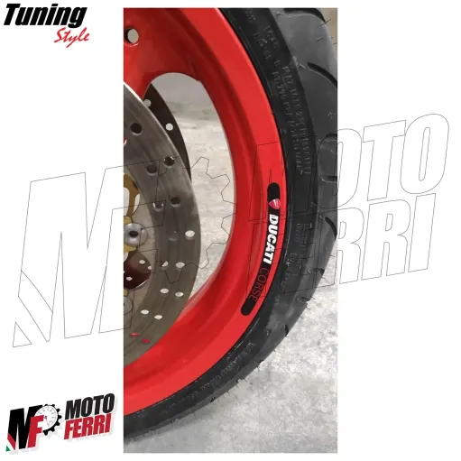 MF7019 Kit Adesivi Ducati Corse per Profili Cerchi Monster Panigale Multistrada