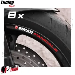 MF7021 Kit Adesivi Ducati Corse per Profili Cerchi Panigale V2 V4 955 959 1199 2