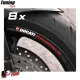 MF7021 Kit Adesivi Ducati Corse per Profili Cerchi Panigale V2 V4 955 959 1199
