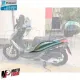 MF7023 Carena Posteriore Sinistra Piaggio Medley S 125 150 2016/2019 Verde Opaco