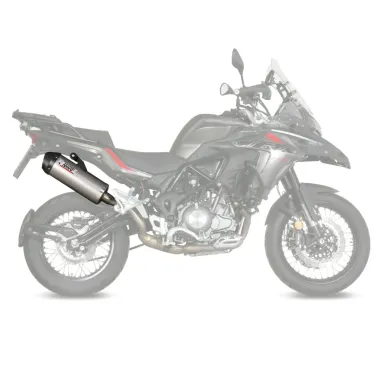 MF7035 Scarico Marmitta MIVV Oval Benelli TRK 502 X dal 2018 al 2024 Omologato