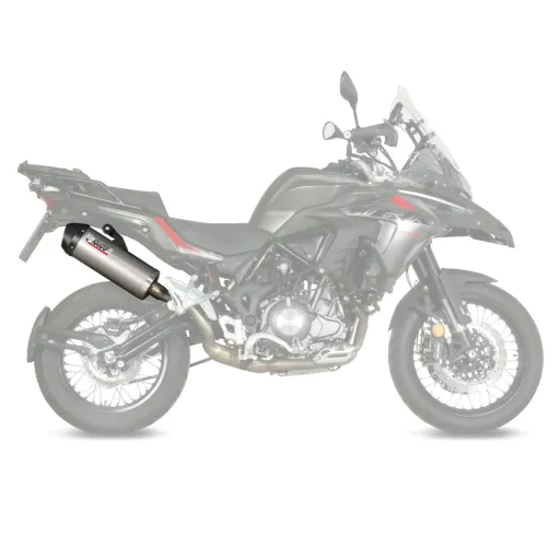 MF7035 Scarico Marmitta MIVV Oval Benelli TRK 502 X dal 2018 al 2024 Omologato