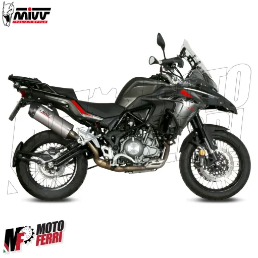 MF7035 Scarico Marmitta MIVV Oval Benelli TRK 502 X dal 2018 al 2024 Omologato