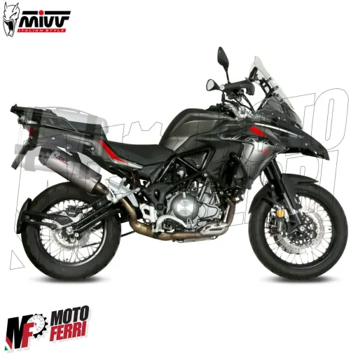 MF7035 Scarico Marmitta MIVV Oval Benelli TRK 502 X dal 2018 al 2024 Omologato