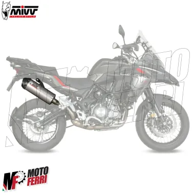 MF7035 Scarico Marmitta MIVV Oval Benelli TRK 502 X dal 2018 al 2024 Omologato