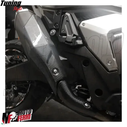 MF7040 Protezione Collettore Marmitta Carbonio Honda XADV 750 dal 2017 al 2024