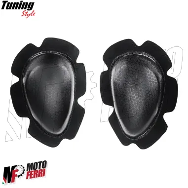 MF7049 Saponette Knee Slider Tuta Moto Nero Racing Pista