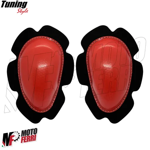 MF7049 Saponette Knee Slider Tuta Moto Rosso Racing Pista