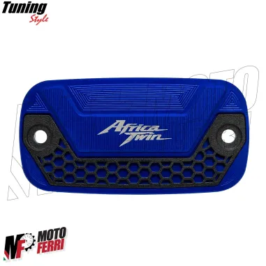 MF7065 Kit Honda Africa Twin 1000 1100 Tappo Olio + Vaschetta Freno Ant CNC Blu