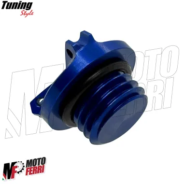 MF7065 Kit Honda Africa Twin 1000 1100 Tappo Olio + Vaschetta Freno Ant CNC Blu