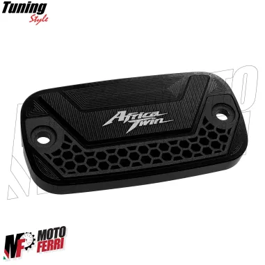 MF7066 Kit Honda Africa Twin 1000 1100 Tappo Olio + Vaschetta Freno Ant CNC Nero