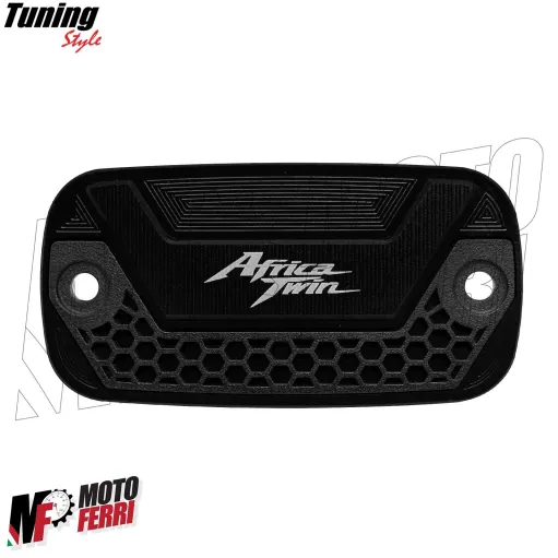 MF7066 Kit Honda Africa Twin 1000 1100 Tappo Olio + Vaschetta Freno Ant CNC Nero