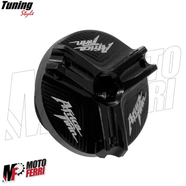 MF7066 Kit Honda Africa Twin 1000 1100 Tappo Olio + Vaschetta Freno Ant CNC Nero