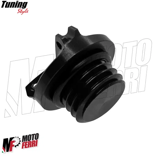 MF7066 Kit Honda Africa Twin 1000 1100 Tappo Olio + Vaschetta Freno Ant CNC Nero