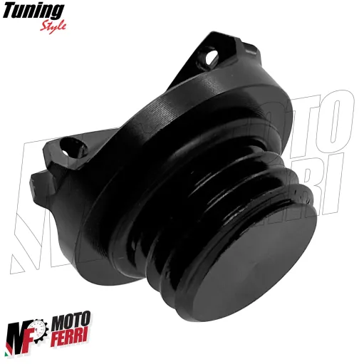 MF7067 Kit Honda Transalp 750 - Tappo Olio + Vaschetta Freno Anteriore CNC Nero