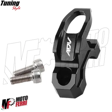 MF7069 Gancio Porta Casco Borsa Honda ADV 350 150 - Alluminio CNC Nero