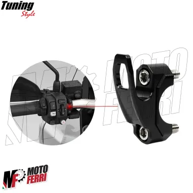 MF7069 Gancio Porta Casco Borsa Honda ADV 350 150 - Alluminio CNC Nero