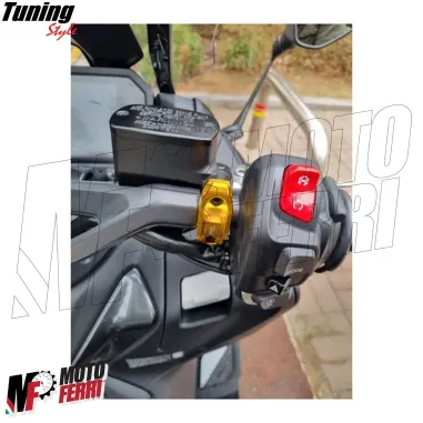 MF7070 Gancio Porta Casco Borsa Yamaha TMax 560 2022/2024 - Alluminio CNC Nero