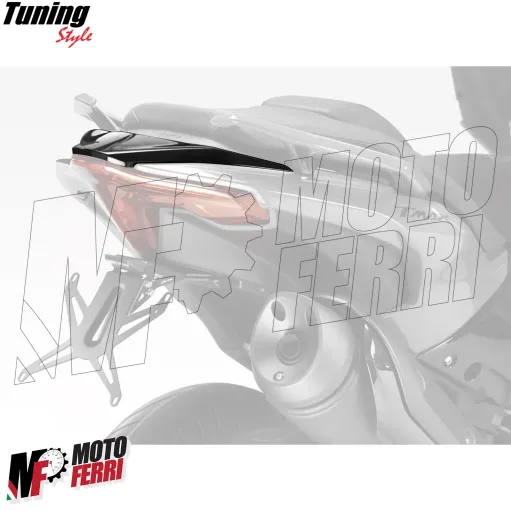 MF7073 Carena Codino Posteriore Yamaha TMax 560 2022/2024 Carbon Look