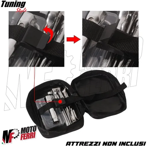 MF7074 Borsa Porta Attrezzi Documenti Enduro Parafango Posteriore TT XT 600