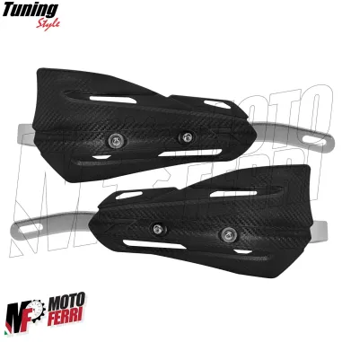 MF4198 Paramani Rinforzati Anima in Acciaio Universale Moto Cross Enduro Nero