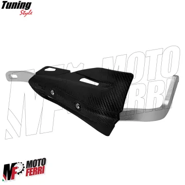 MF4198 Paramani Rinforzati Anima in Acciaio Universale Moto Cross Enduro Nero