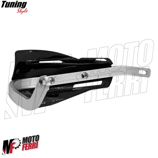 MF4198 Paramani Rinforzati Anima in Acciaio Universale Moto Cross Enduro Nero