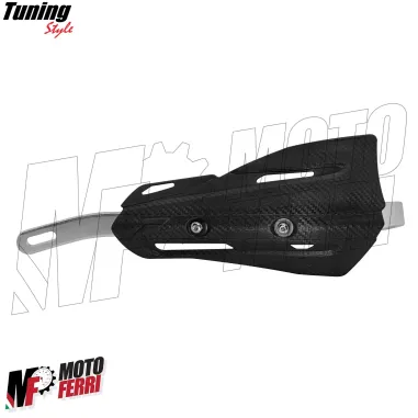 MF4198 Paramani Rinforzati Anima in Acciaio Universale Moto Cross Enduro Nero