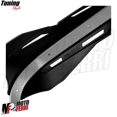 MF4198 Paramani Rinforzati Anima in Acciaio Universale Moto Cross Enduro Nero